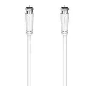 Hama 00205064 wtyk F - wtyk F 90dB 3m Biały