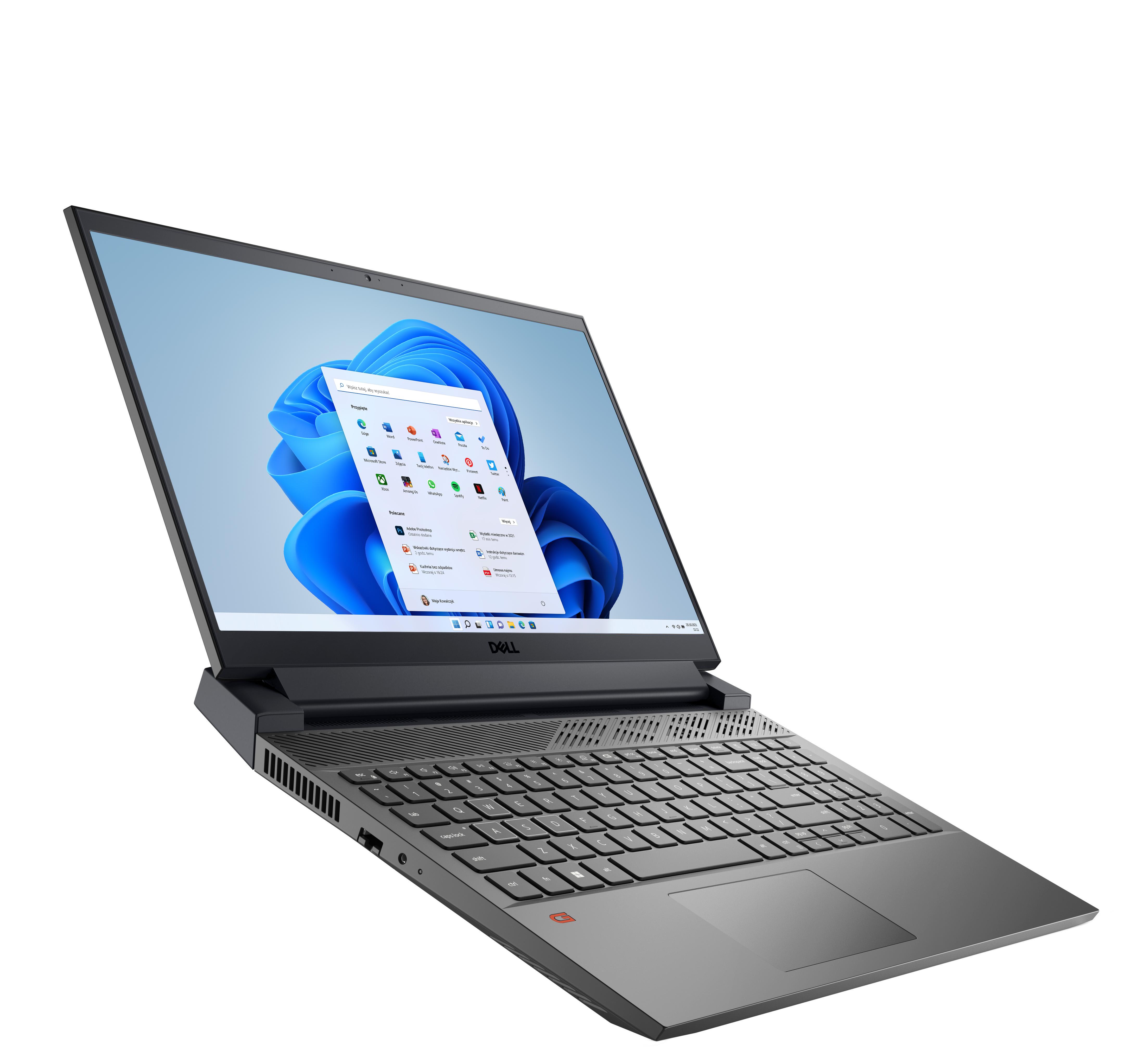 Laptop gamingowy Dell G15 5520-6754 15,6" 120Hz i7-12700H 16GB RAM 512GB Dysk SSD RTX3060 Win11 Czarny