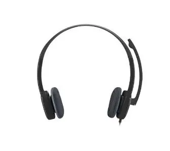 Słuchawki przewodowe z mikrofonem Logitech H151 Nauszne Czarny