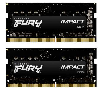 Pamięć Kingston FURY Impact DDR4 16GB (2 x 8GB) 2666 CL15 SODIMM Czarny