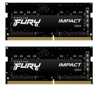 Pamięć Kingston FURY Impact DDR4 16GB (2 x 8GB) 2666 CL15 SODIMM Czarny