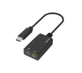 Adapter Hama 00200320 wtyk USB-C - gniazdo 2x jack 3,5mm