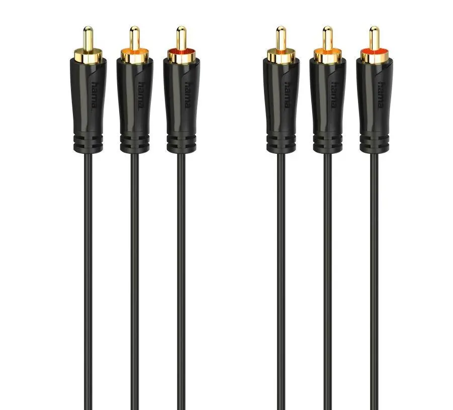 Kabel audio Hama 205151 3m Czarny