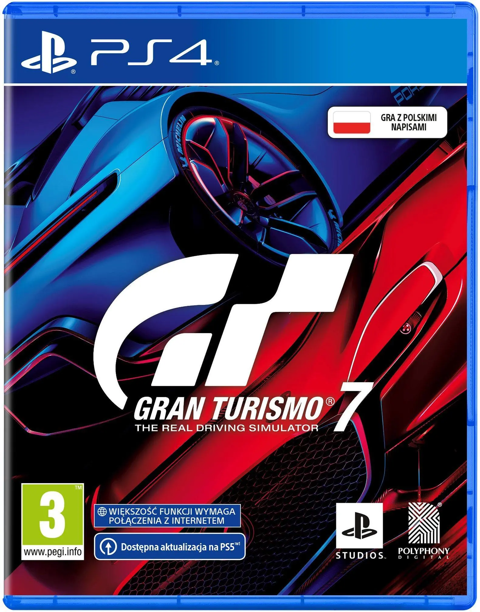 Konsola Sony PlayStation 5 (PS5) z napędem+Dodatkowy Pad czerwony+ Gran Turismo 7 + Horizon Forbidden West + Uncharted: Kolekcja