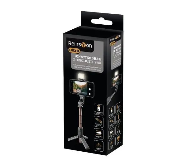 Reinston ESS010 Czarny Tripod  Odłączany pilot