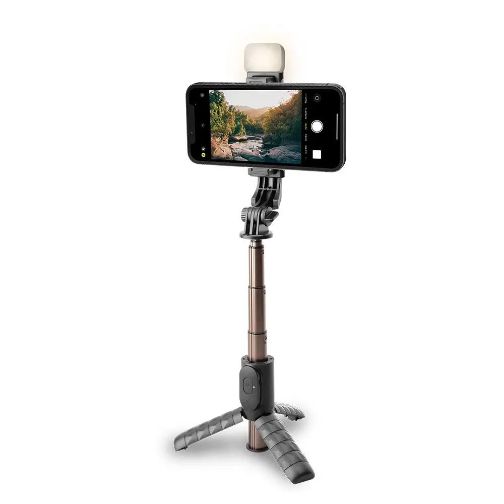 Selfie stick Reinston ESS010 Czarny Tripod Odłączany pilot