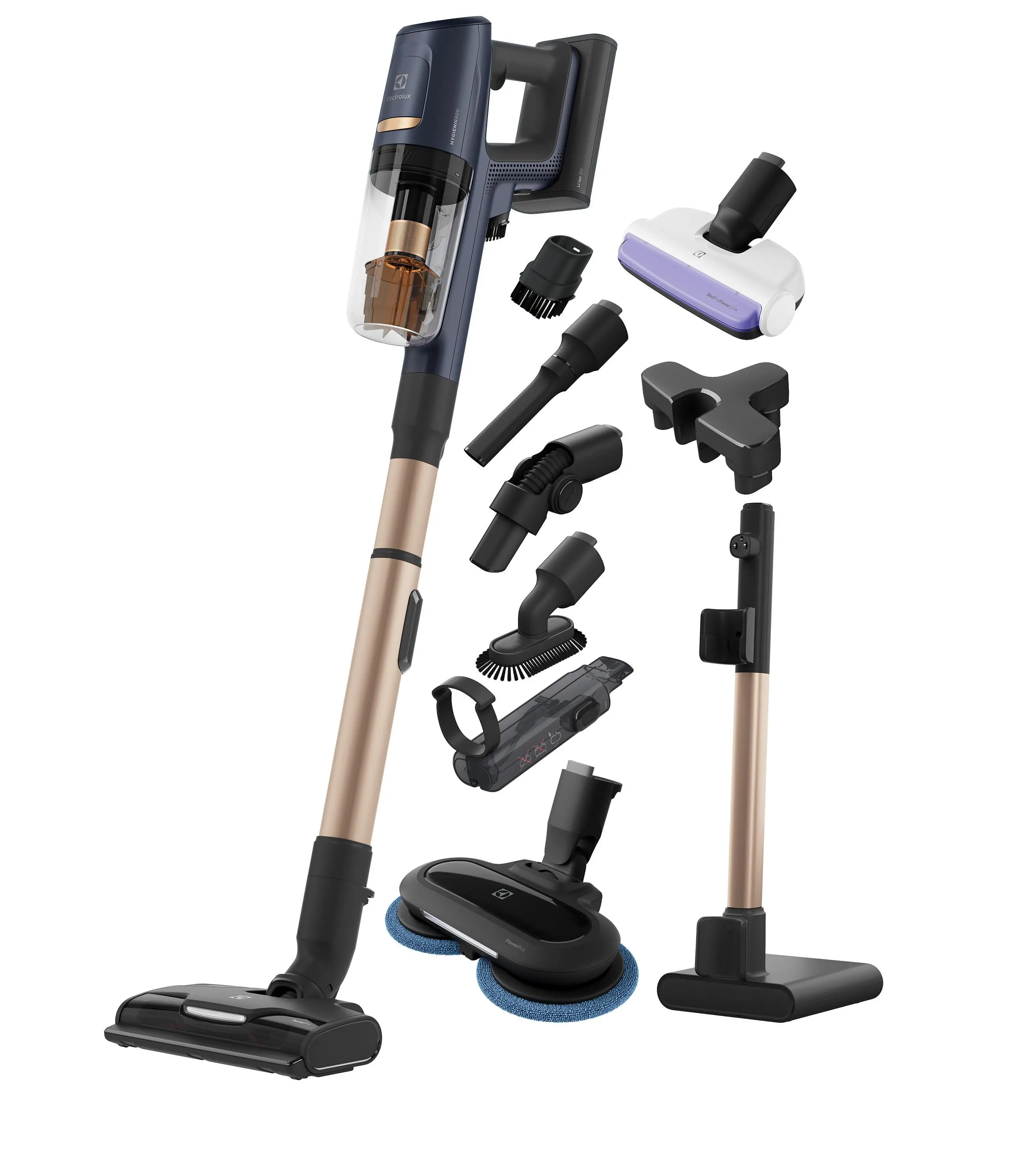 Odkurzacz bezprzewodowy Electrolux Power Hygienic 800 EP81HB25WU 60min Funkcja mycia Wymienny akumulator