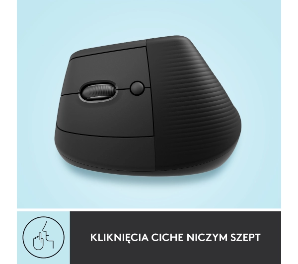 Logitech Lift Dla leworęcznych Grafitowy