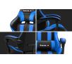 Fotel Huzaro Force 4.5  - gamingowy - niebieski - skóra ECO - do 140kg