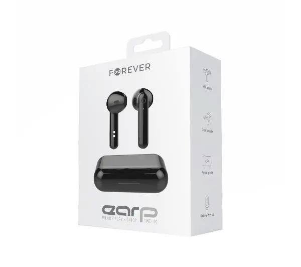 Forever TWE-110 Douszne Bluetooth 5.1 Czarny