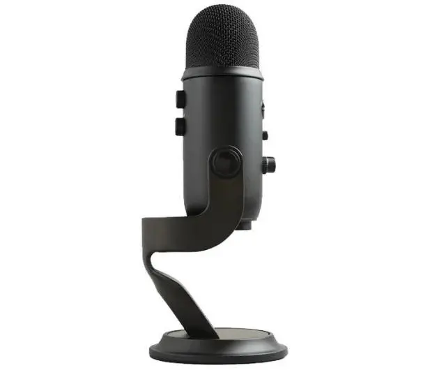 Mikrofon Blue Yeti Blackout Przewodowy Pojemnościowy Czarny