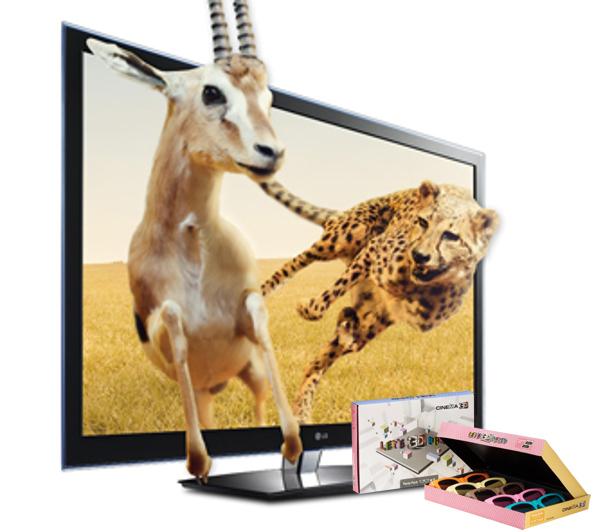 Telewizor LG 55LW4500 + 7 x okulary 3D