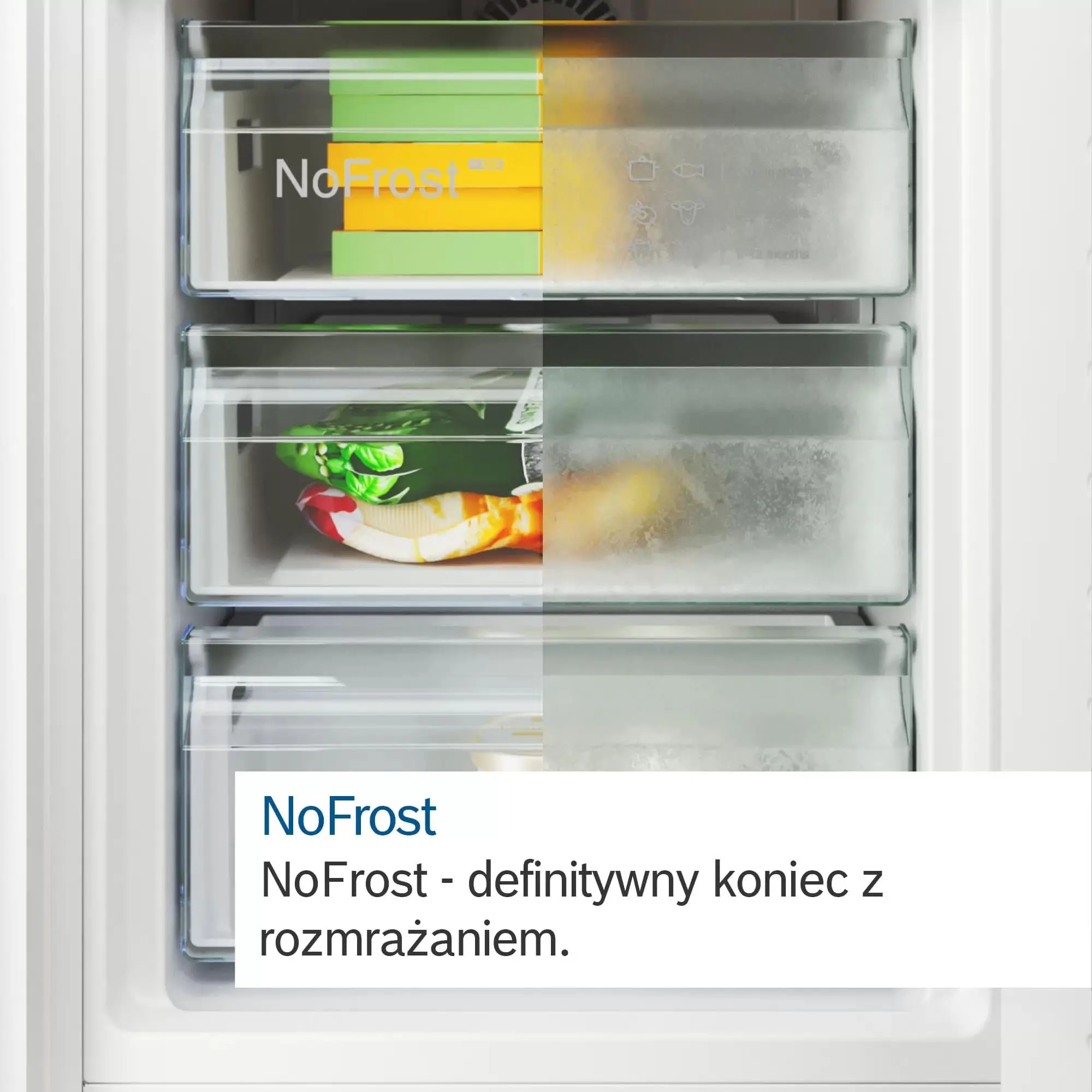 Wnętrze chłodziarki Bosch Serie 4 KGN367LDF