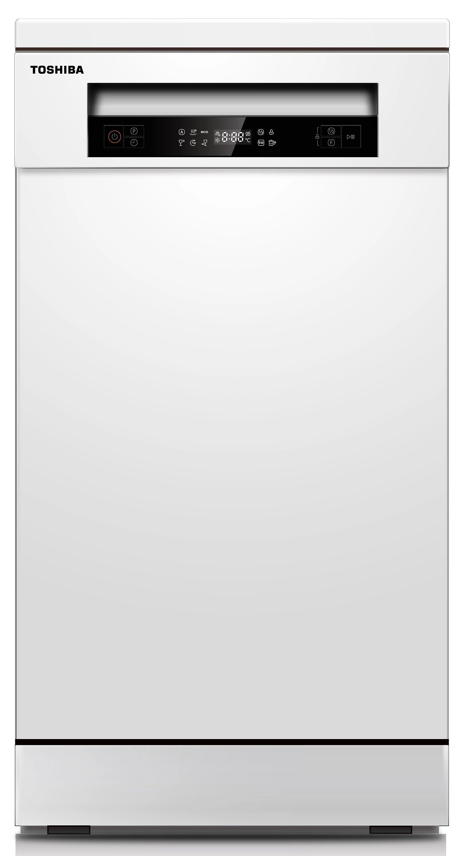 Zmywarka Toshiba DW-10F2EE(W) 45cm  Automatyczne otwieranie drzwi