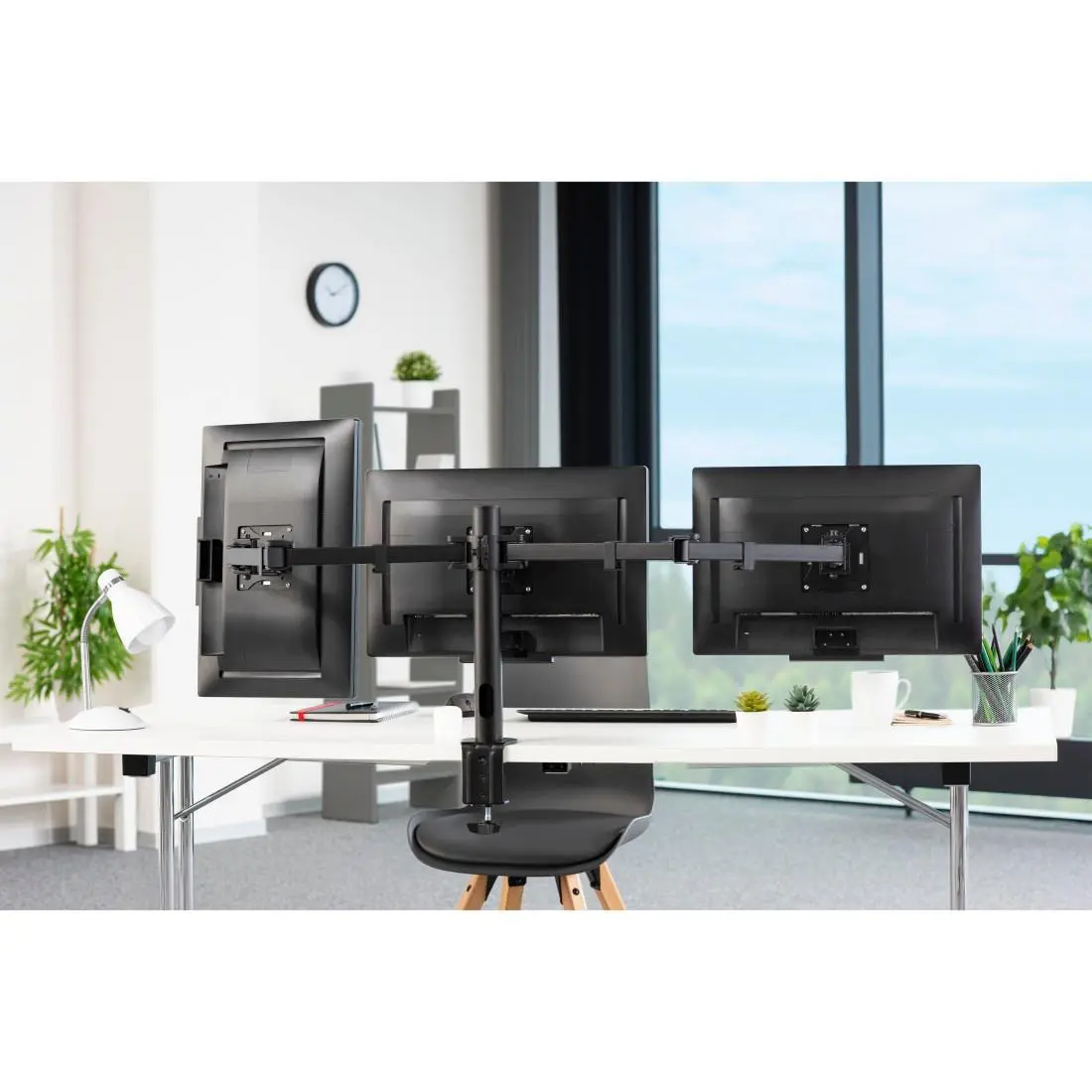 Uchwyt do monitora Hama 118495 na 3 ekrany od 13" do 27" Max 7kg