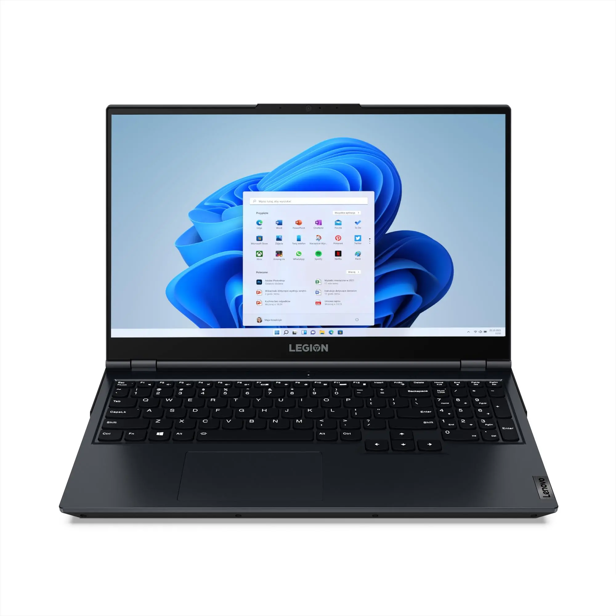 Laptop gamingowy Lenovo Legion 5 15ITH6 15,6" 120Hz i5-11400H 16GB RAM 512GB Dysk SSD RTX3050Ti Win11 Czarno-niebieski