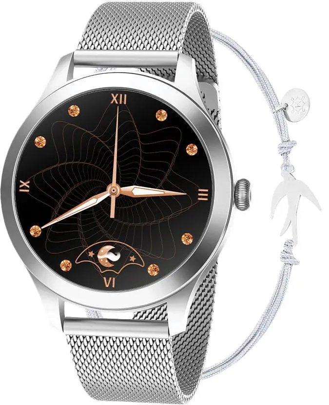 Smartwatch Maxcom FW42 47mm Srebrny + bransoletka marki Ania Kruk