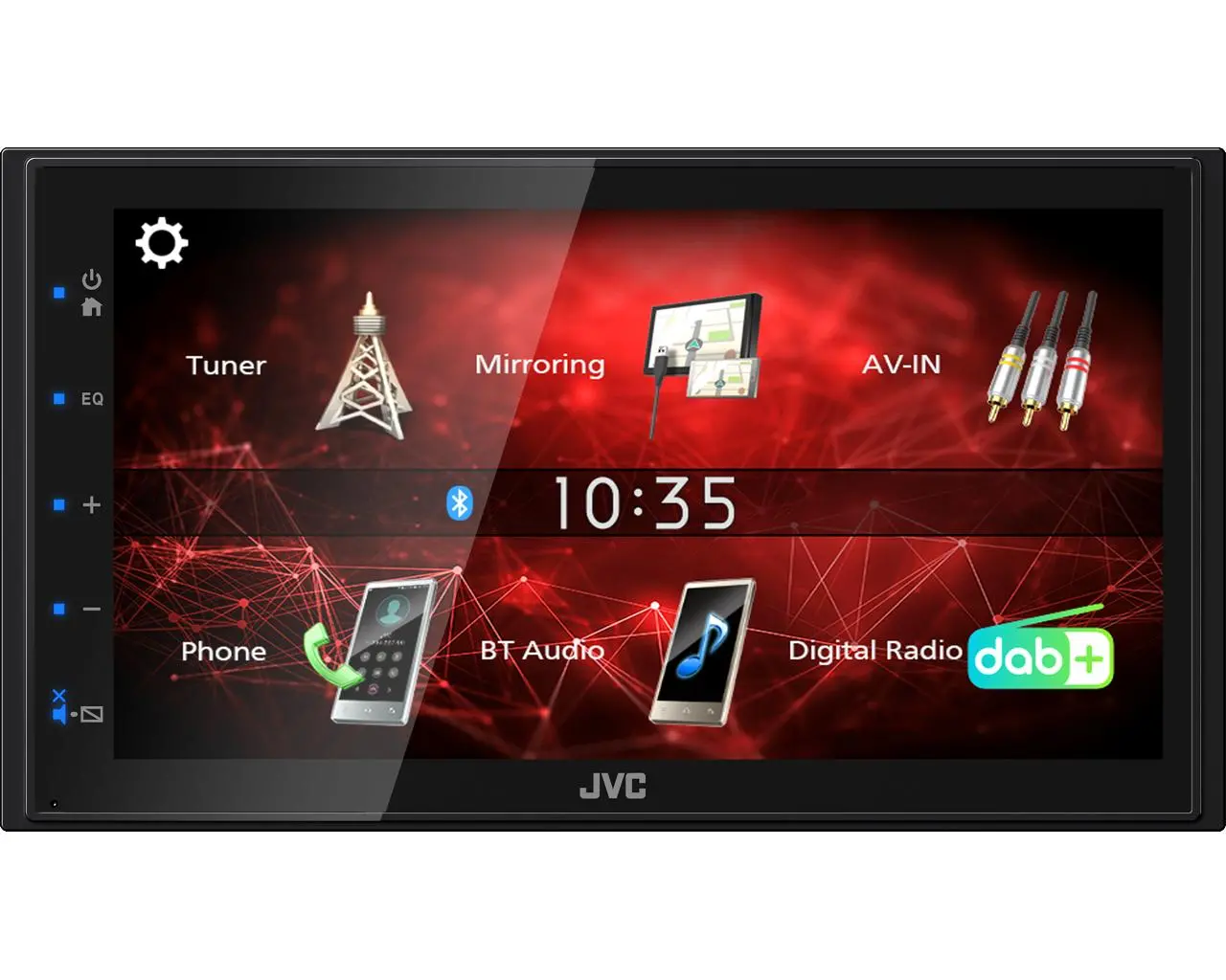 Radioodtwarzacz samochodowy JVC KW-M27DBT z USB 6,8" 4x45W Bluetooth