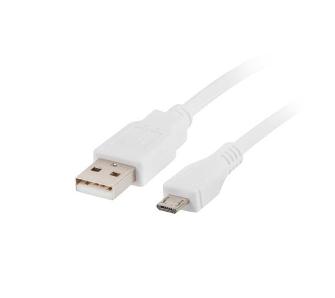Kabel Lanberg USB-A do microUSB 1m Biały