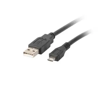 Lanberg USB-A do microUSB 1m Czarny