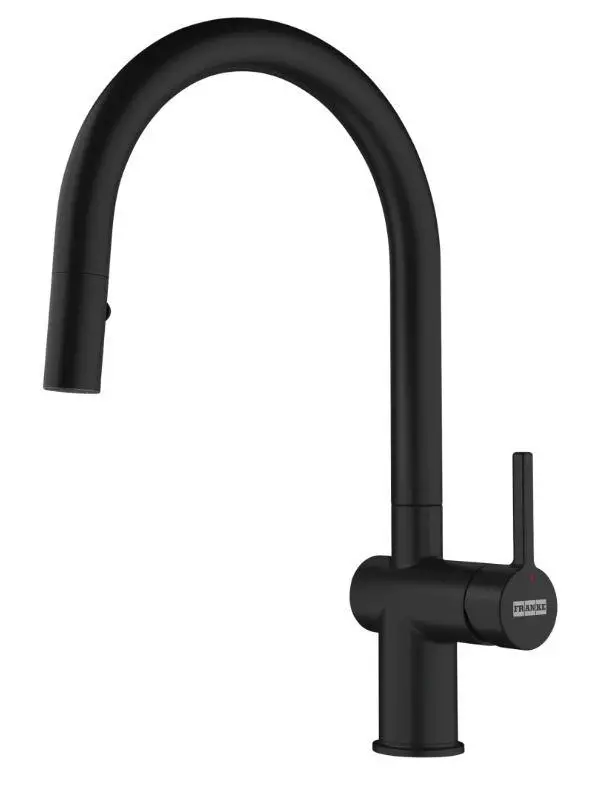 Bateria Franke Active J Pull-Out Spray Czarny Mosiądz