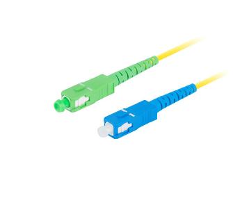 Kabel światłowodowy Lanberg kabel światłowodowy FO-SASU-SS21-0010-YE 1m Żółty