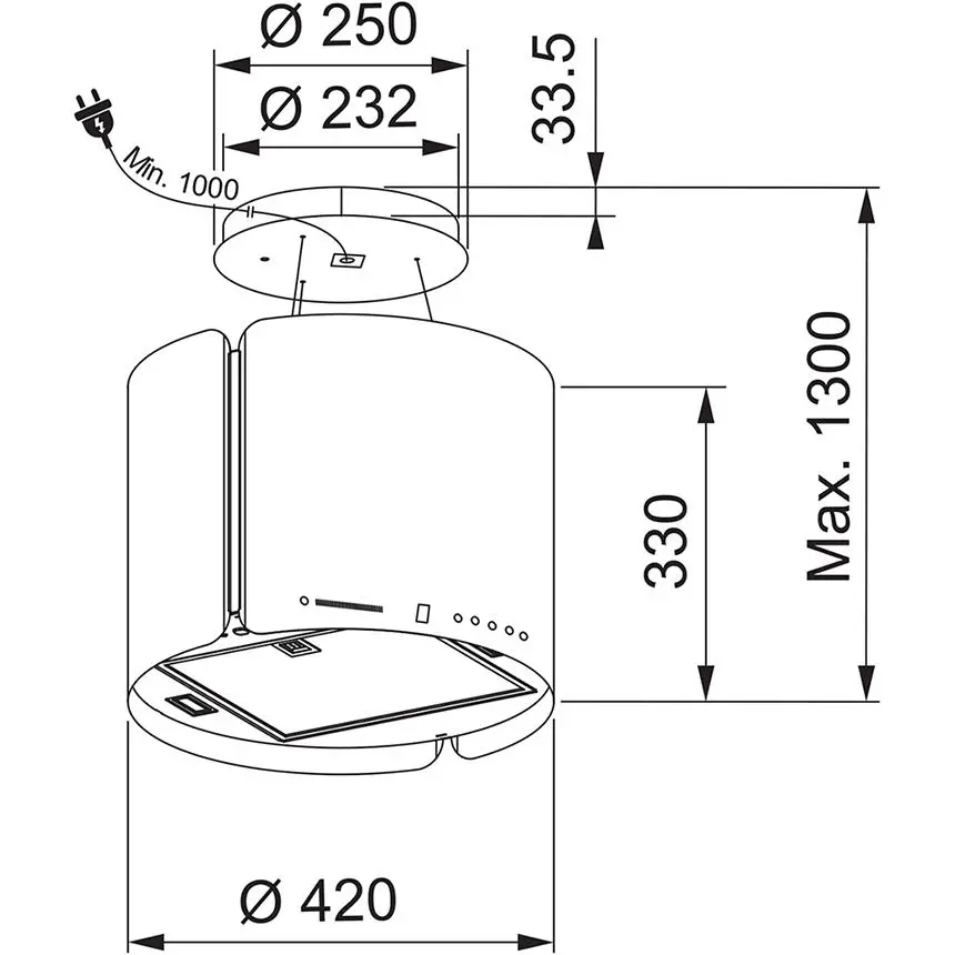 фото Вытяжка декоративная Franke Smart Suspended FSMS F42 WH Matt
