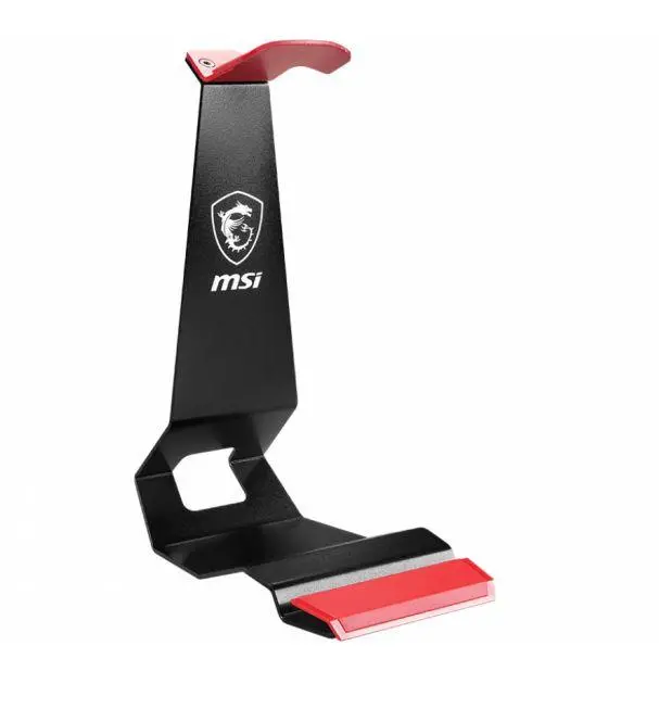 Stojak na słuchawki MSI HS01 V2 Czarno-czerwony