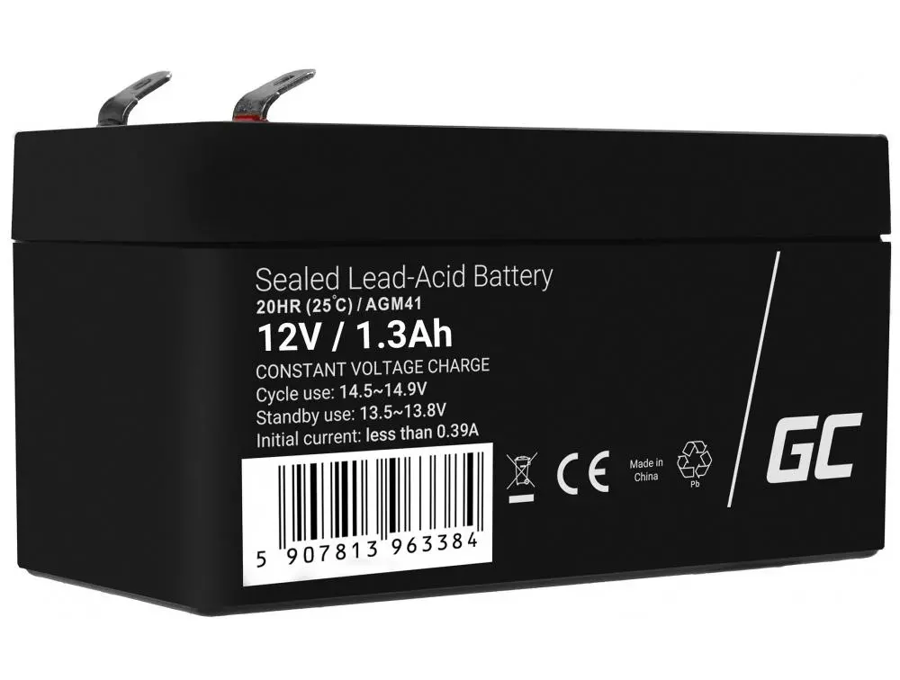 Akumulator Green Cell AGM41 AGM VRLA 12V 1,3Ah