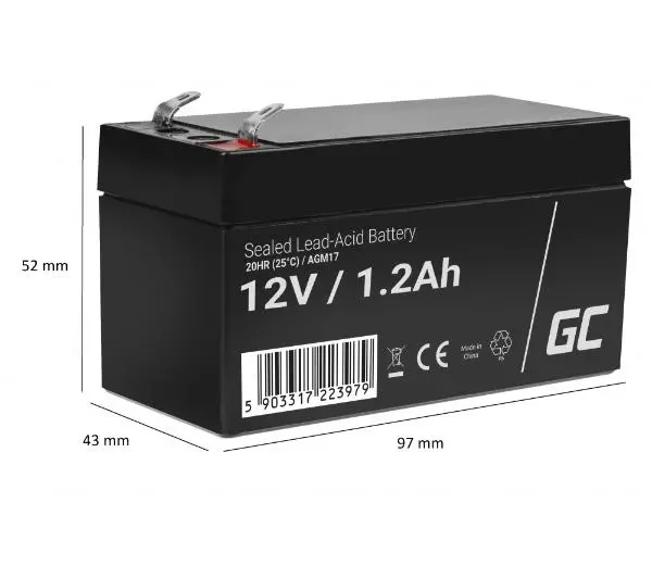 Green Cell AGM17 AGM VRLA 12V 1,2Ah