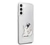 Etui Karl Lagerfeld Choupette Eat KLHCS22MCFNRC do Samsung Galaxy S22+ Przezroczysty