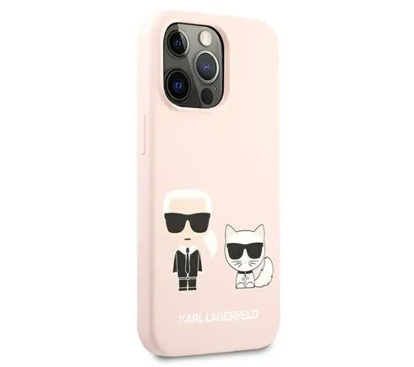 Karl Lagerfeld Silicone Karl & Choupette KLHCP13LSSKCI do iPhone 13 Pro/13