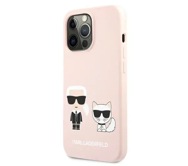 Karl Lagerfeld Silicone Karl & Choupette KLHCP13LSSKCI do iPhone 13 Pro/13
