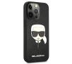 Etui Karl Lagerfeld Saffiano Ikonik Karl`s Head KLHCP13LSAKHBK do iPhone 13 Pro / 13