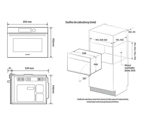 Samsung NQ5B5763DBK Termoobieg AirFry Zdalne sterowanie Czarny - Kup na Raty - RRSO 0%