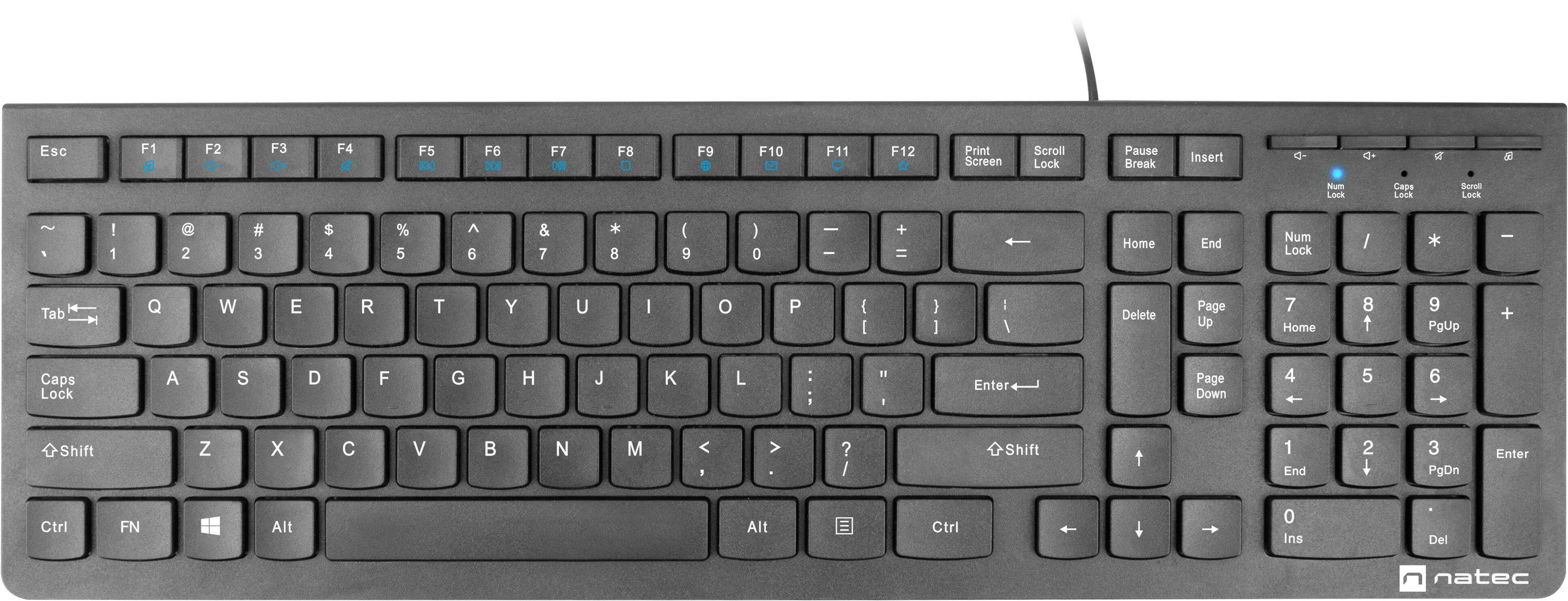 Klawiatura membranowa Natec Discus 2 Czarny