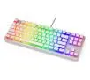 Klawiatura mechaniczna Endorfy Thock TKL Pudding Onyx White Blue Kailh Blue RGB Biały