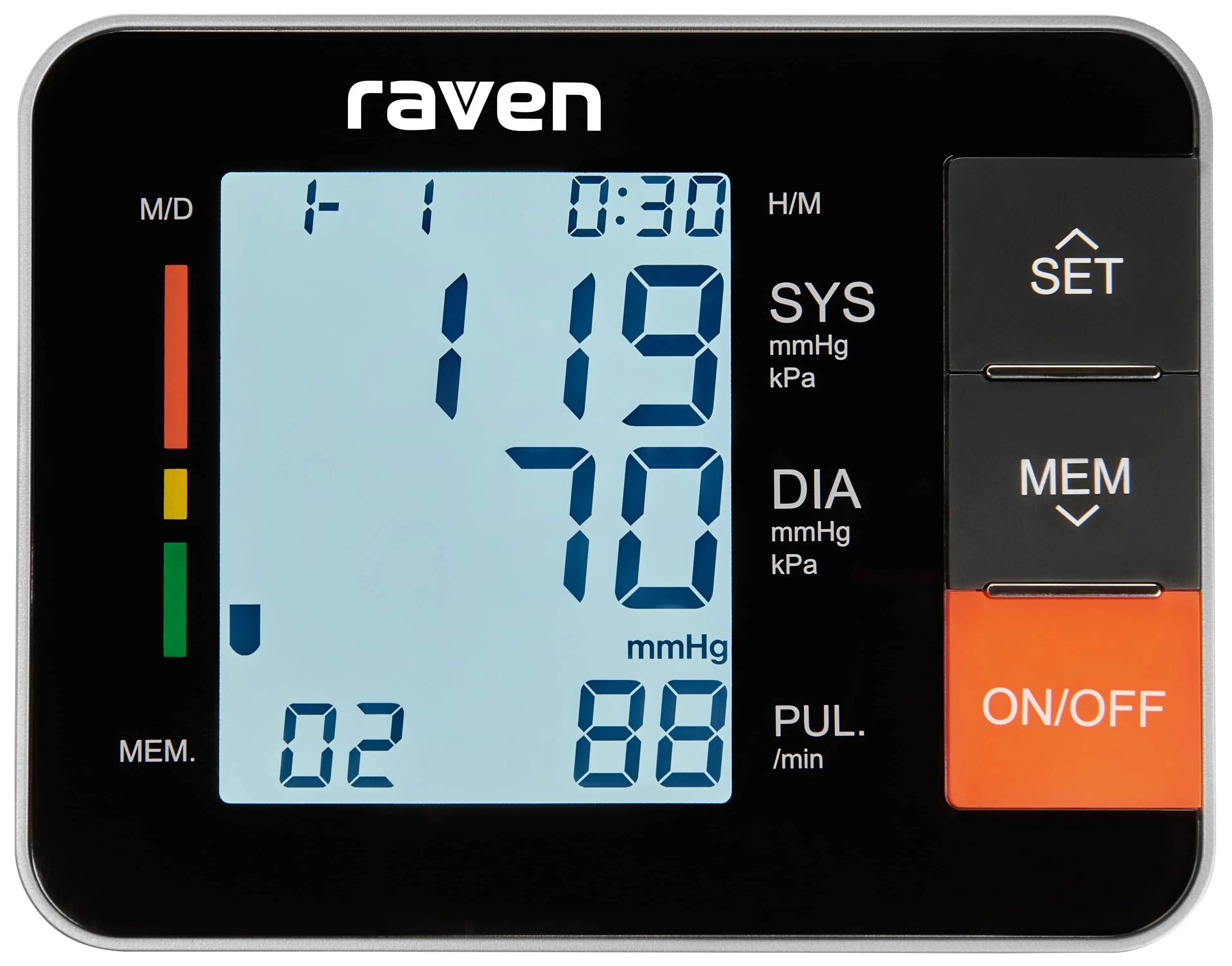 Ciśnieniomierz Raven ECI002X Wykrywanie arytmii
