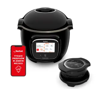 Multicooker Tefal Cook4me Touch Wi-Fi CY9128 Pokrywa do zapiekania EY1508 1600W 6l Kosz do gotowania na parze