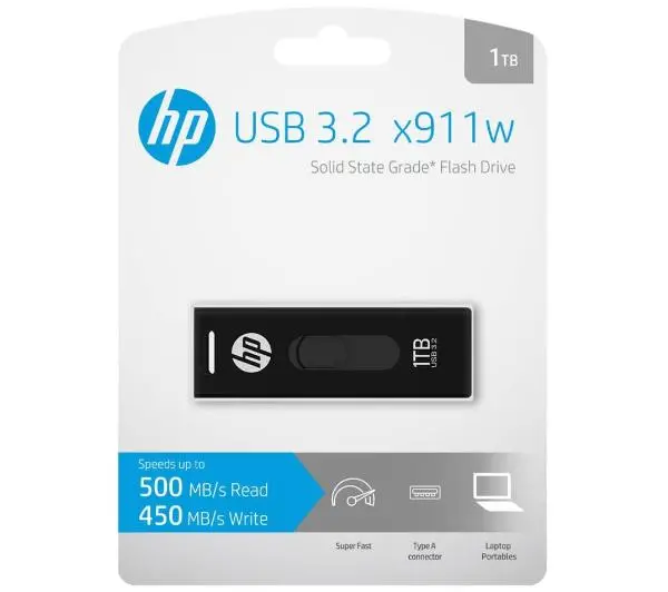 HP x911w 1TB USB 3.2 500 MB/s Czarny - Kup na Raty - RRSO 0%