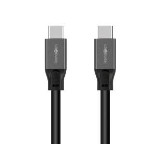 Kabel USB Reinston Ultra EKK24 1m USB-C 100 W 4K 60Hz Czarny