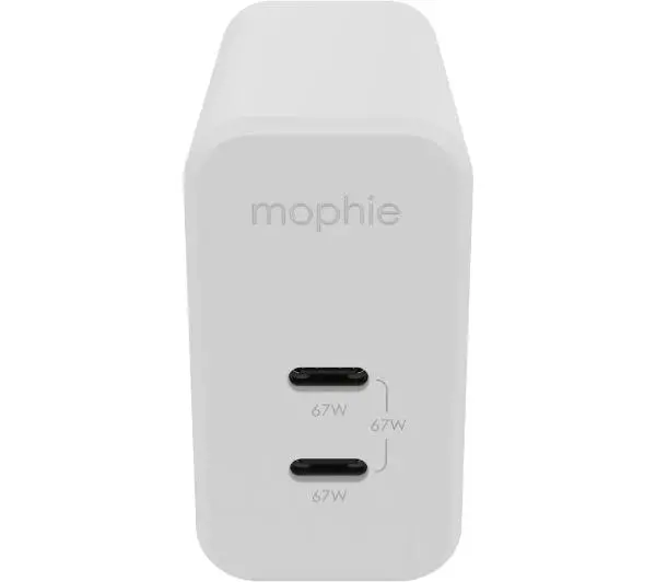 Mophie USB-C PD Dual 67W Biały
