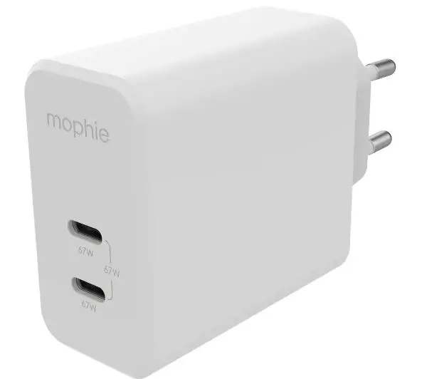 Mophie USB-C PD Dual 67W Biały