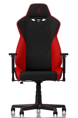Fotel Nitro Concepts S300 Inferno Red Gamingowy do 135kg Tkanina Czarno-czerwony