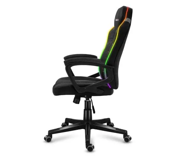 Huzaro Force 2.5 Mesh RGB Gamingowy do 130kg Tkanina Czarny - Kup na Raty - RRSO 0%