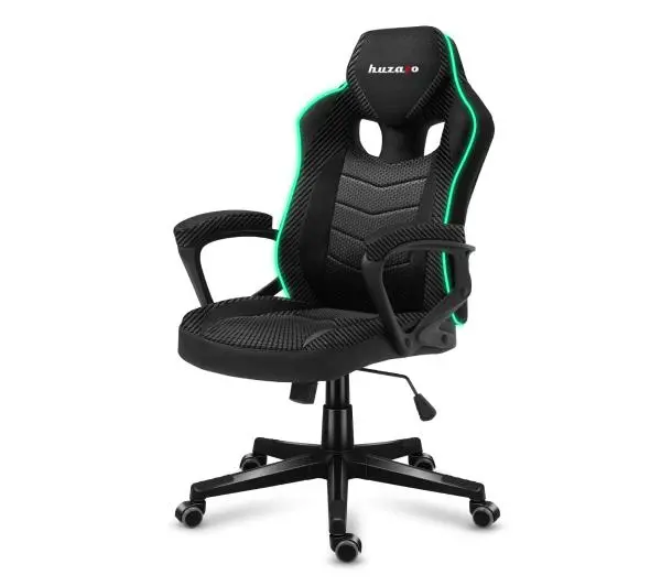 Huzaro Force 2.5 Mesh RGB Gamingowy do 130kg Tkanina Czarny - Kup na Raty - RRSO 0%