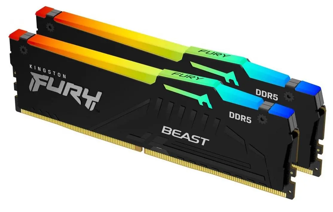 Pamięć RAM Kingston FURY Beast DDR5 RGB 16GB (2 x 8GB) 5600 CL40 Czarny