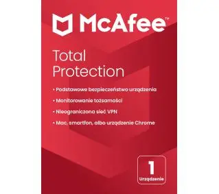 McAfee Total Protection 1PC USŁUGA CYKLICZNADostęp po opłaceniu zakupu