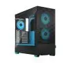 Obudowa Fractal Design Pop Air TG Clear Tint RGB Cyan Core Czarno-niebieski