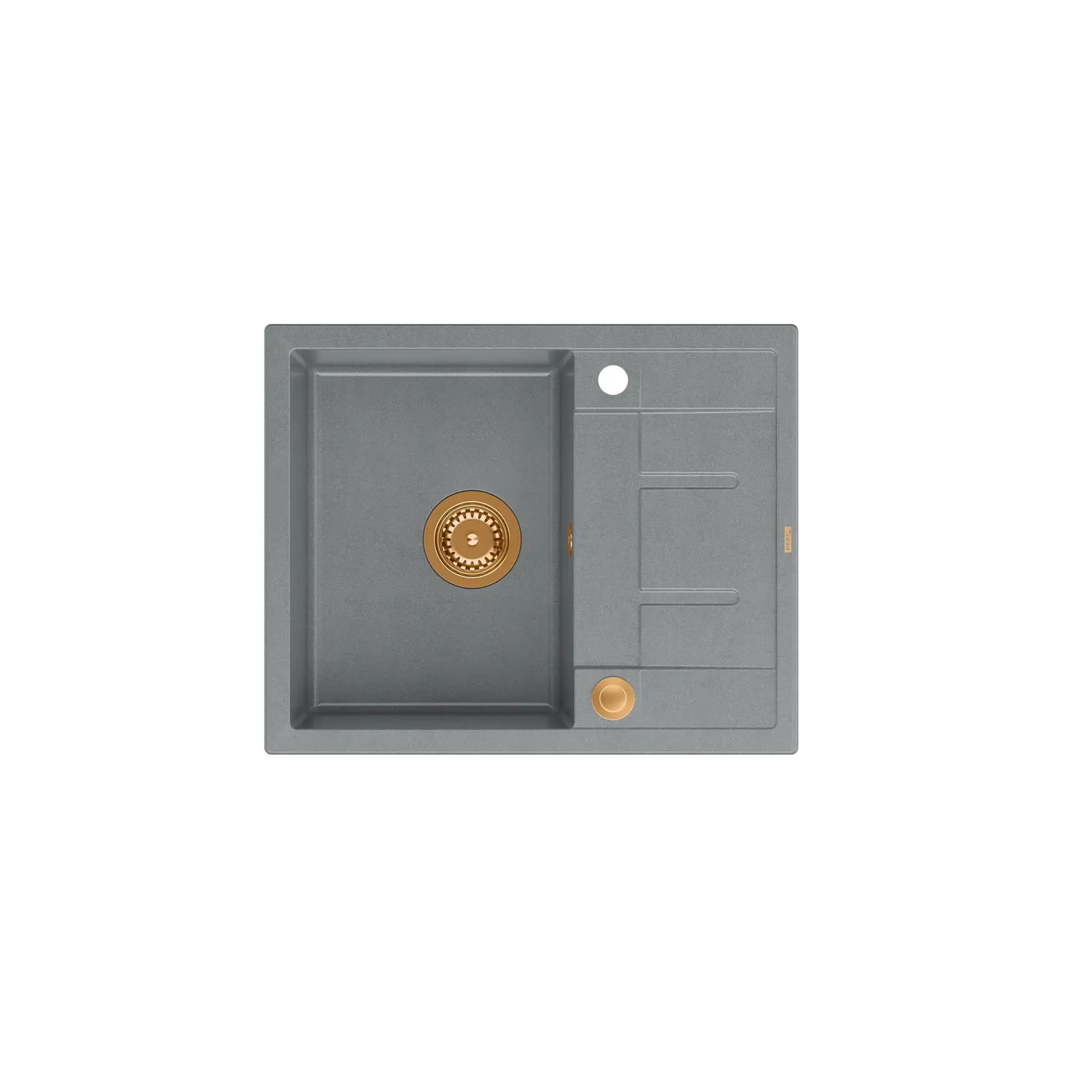 Zlewozmywak Quadron HB8210U5-C1 P2O Morgan 116 Granitowy Szary/Miedziany